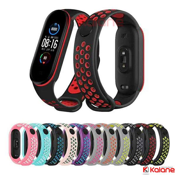 بند ساعت هوشمند Xiaomi Mi Band 5 مدل نایکی دکمه ای